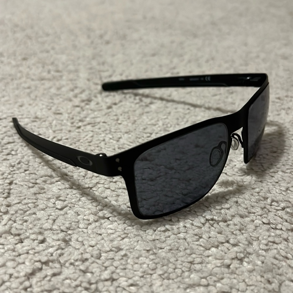 Oakley Holbrook Metal - Black Lens - Black Matte Frame - Excellent Condition
